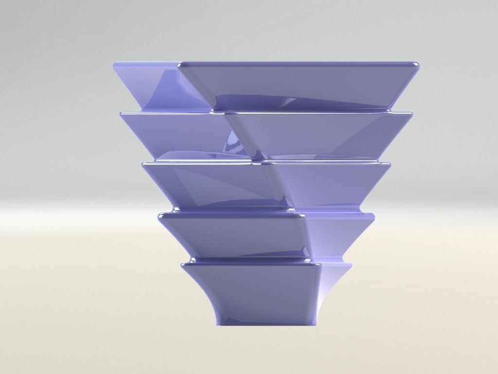 Penholder stacking vase Free 3D print model_5