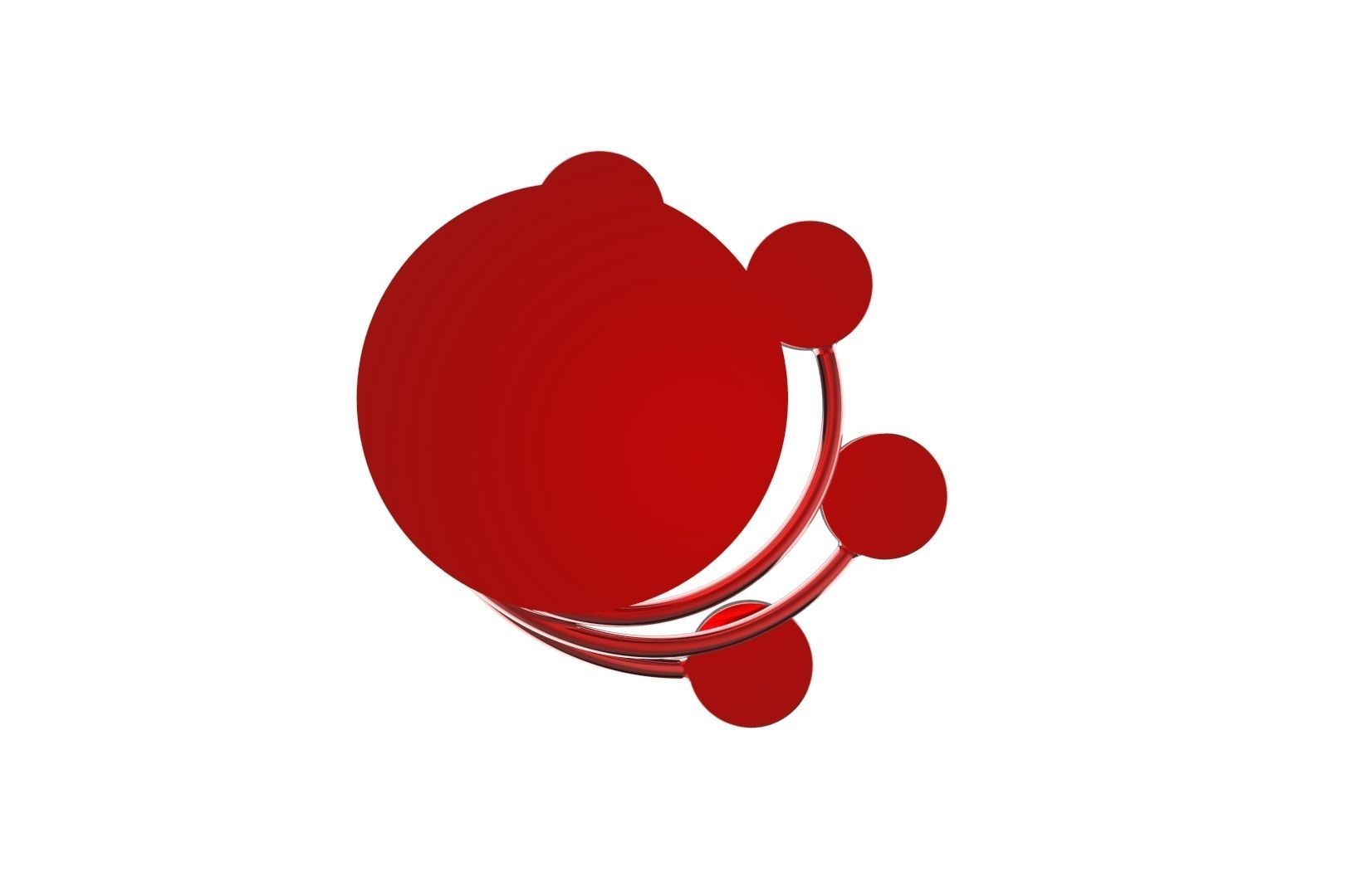 CandleHolder candle holder with four candles 3D print model_30