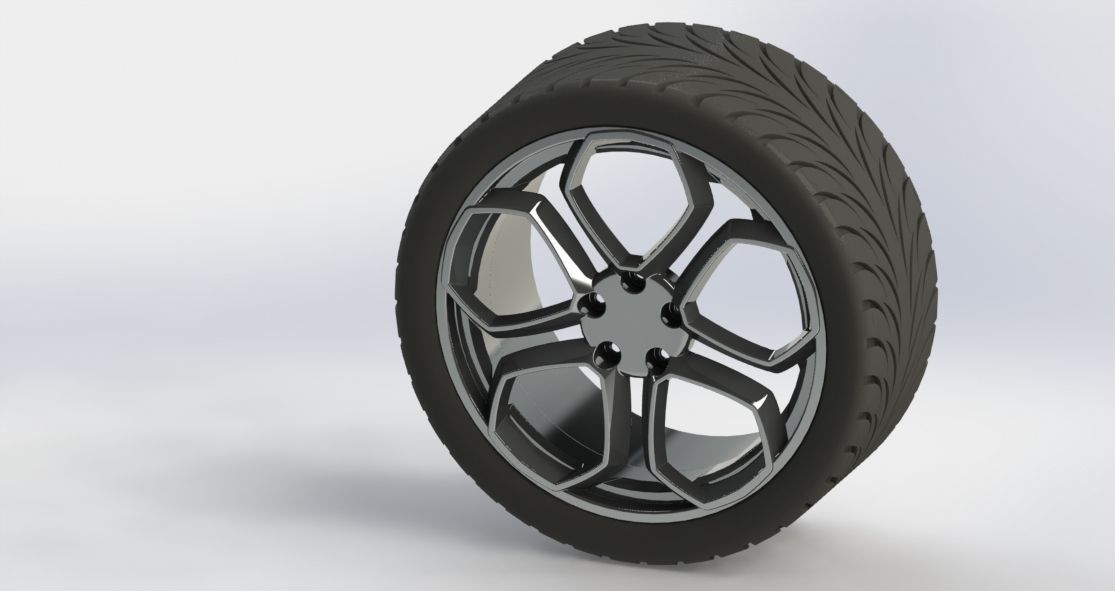 Aventador Wheel free 3D Model STL SLDPRT SLDASM SLDDRW IGE