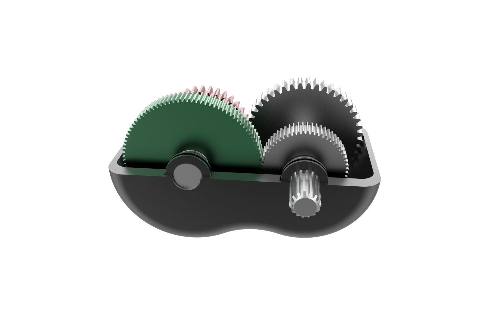 2-speed gearbox 3D print model_16