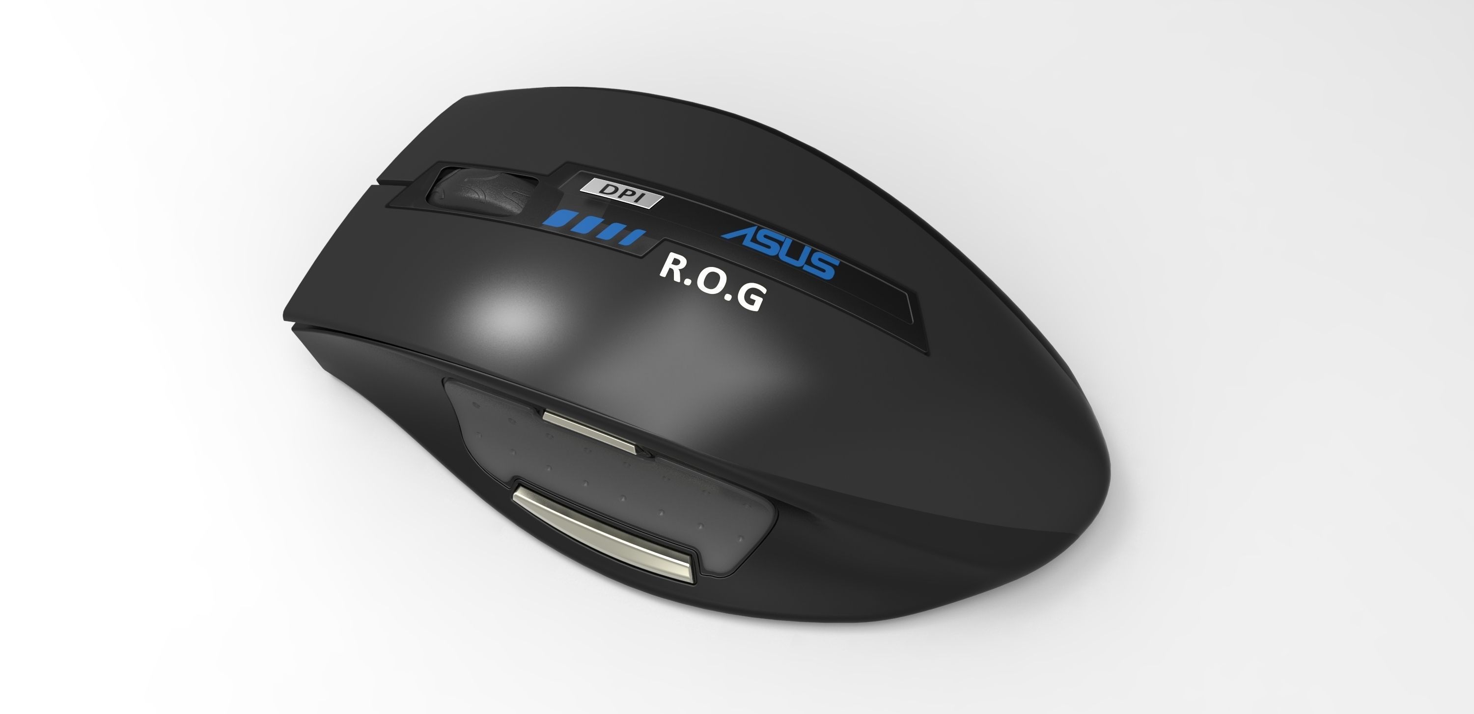 Asus ROG gaming mouse 3D print model_1