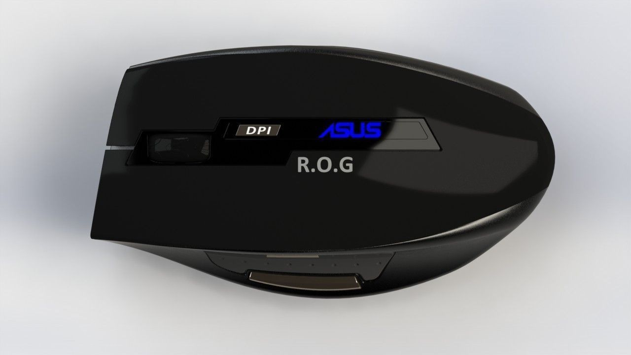 Asus ROG gaming mouse 3D print model_17