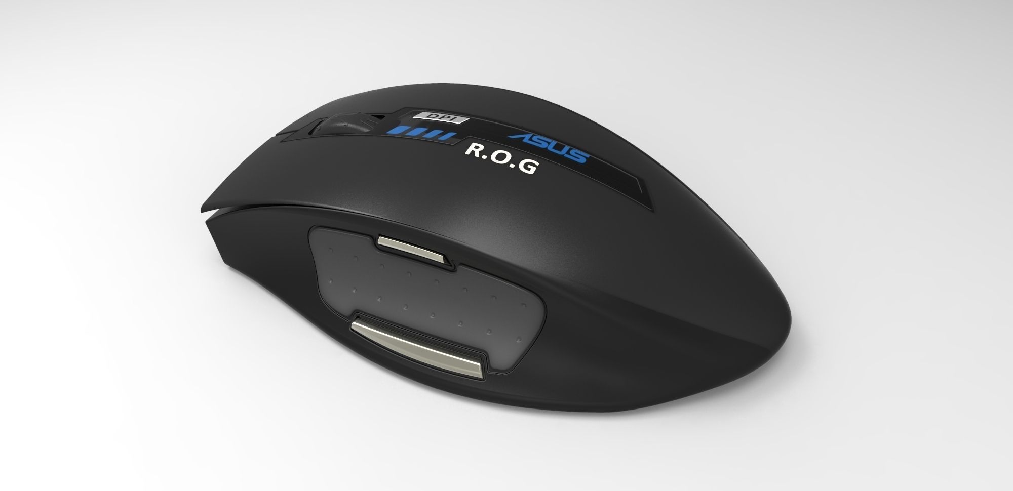 Asus ROG gaming mouse 3D print model_2