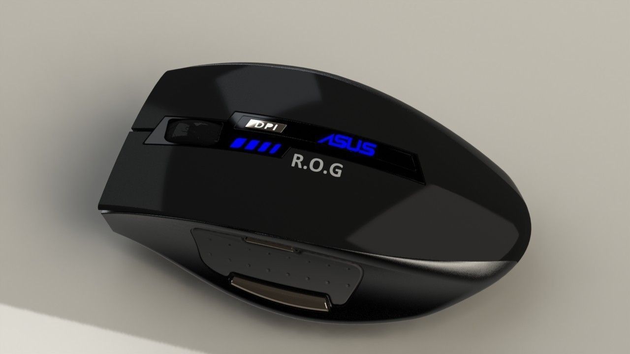 Asus ROG gaming mouse 3D print model_19