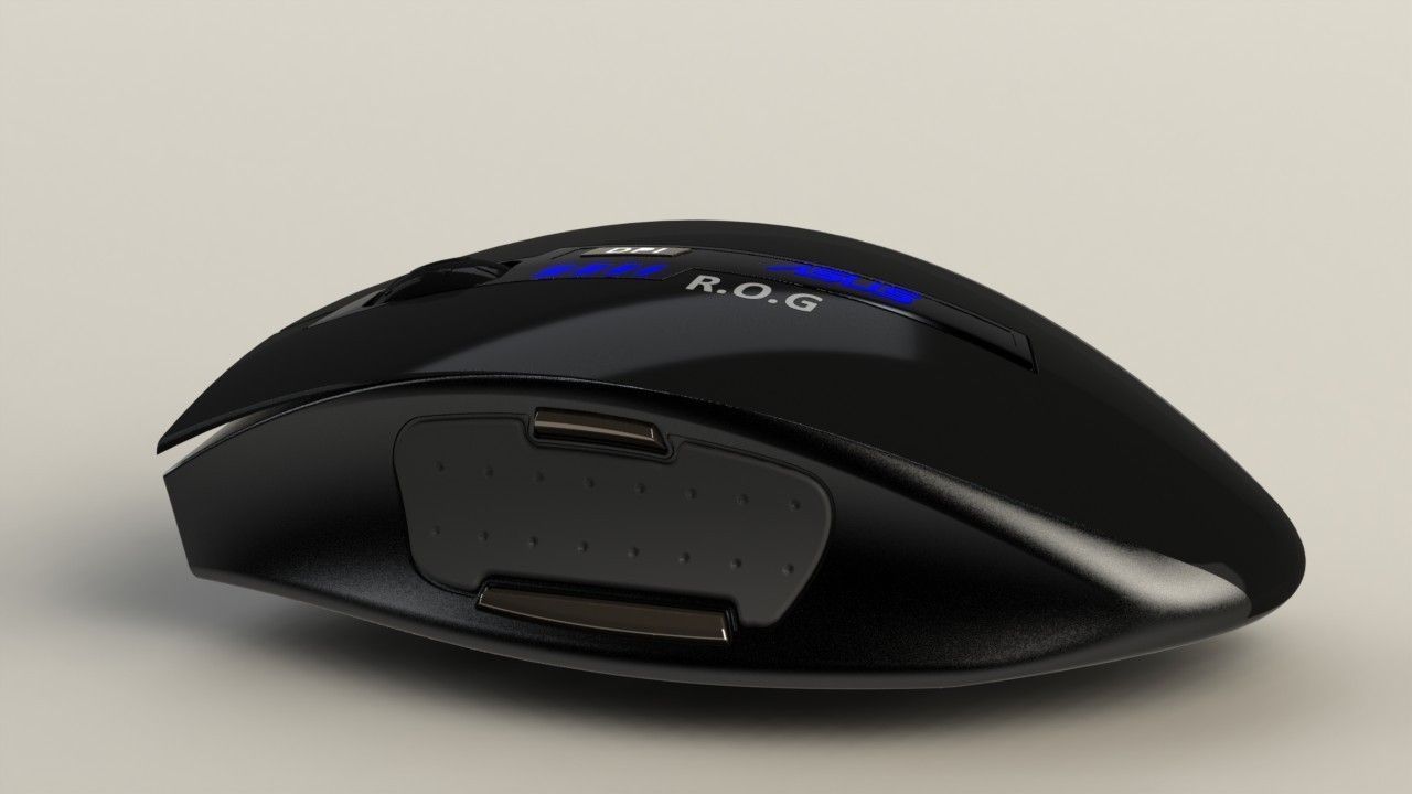 Asus ROG gaming mouse 3D print model_20