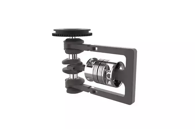 Reciprocating Opposite Piston Engine 3D print model