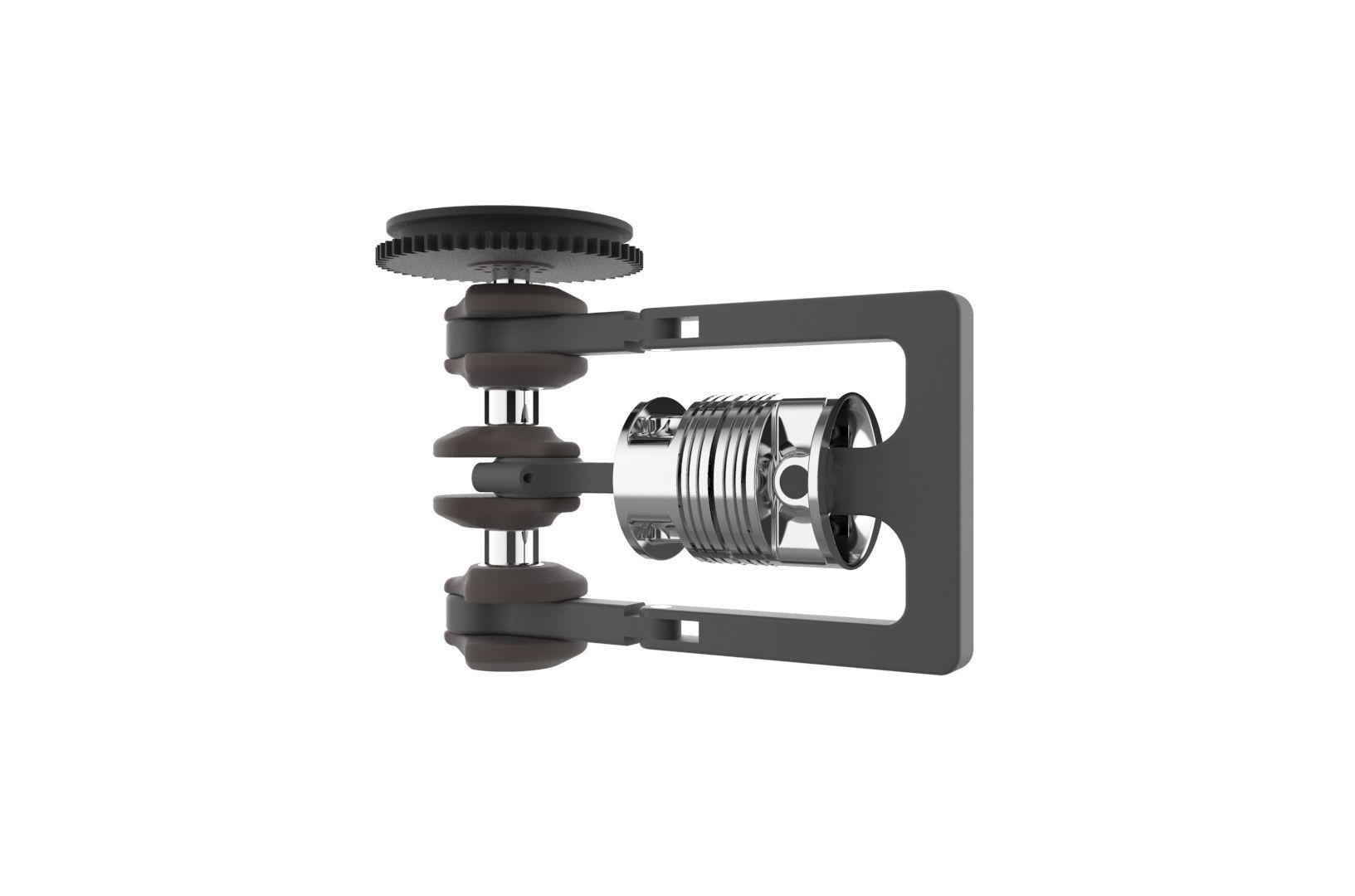 Reciprocating Opposite Piston Engine 3D print model_1