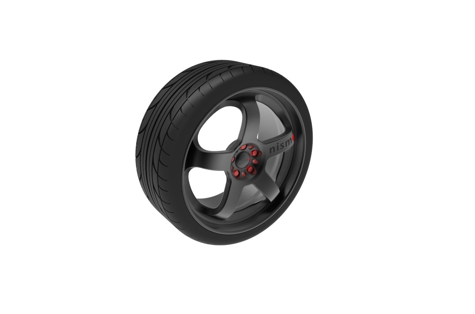 Nismo Car Wheel Rim 3D print model_2
