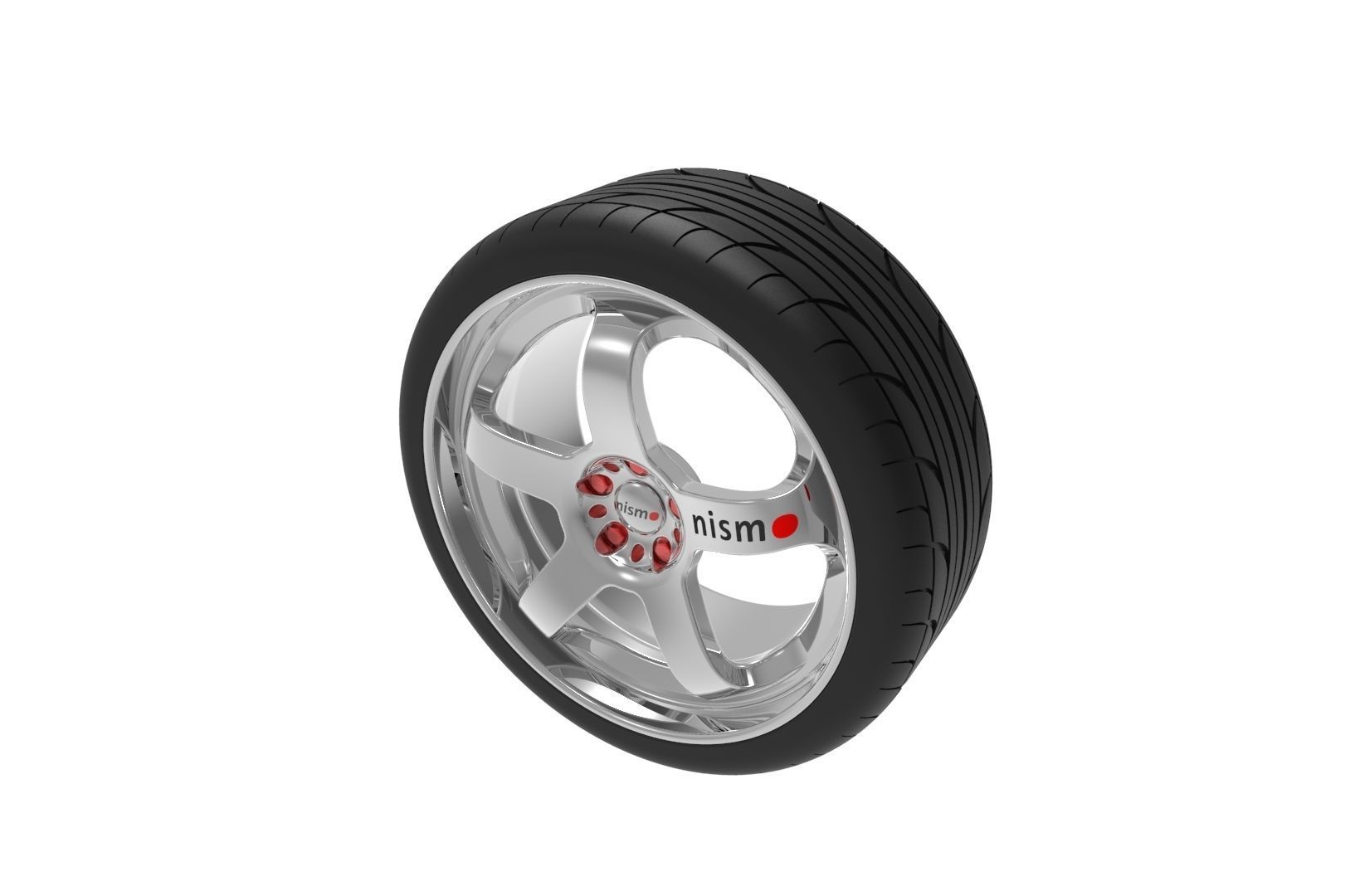 Nismo Car Wheel Rim 3D print model_6