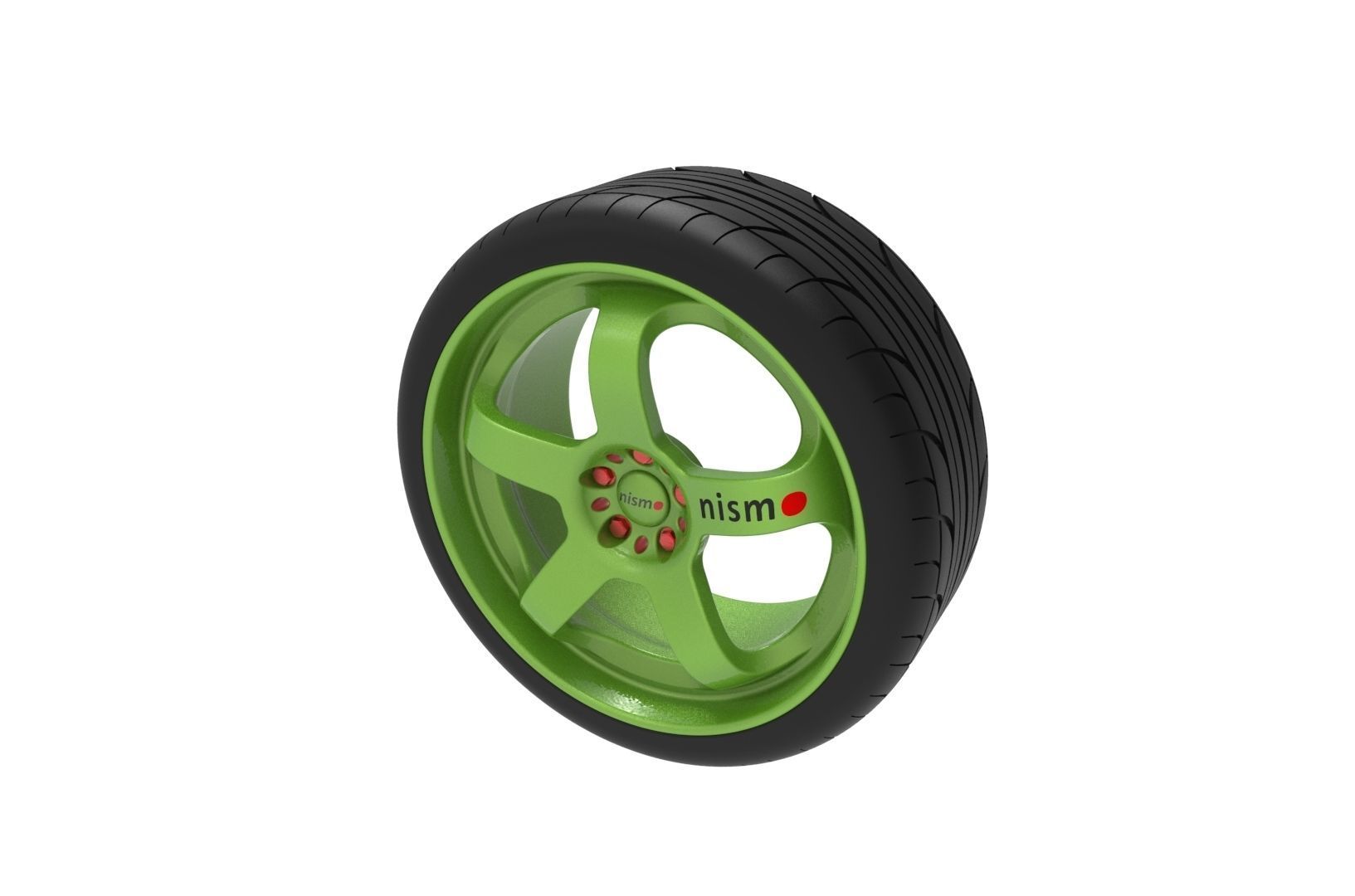 Nismo Car Wheel Rim 3D print model_24
