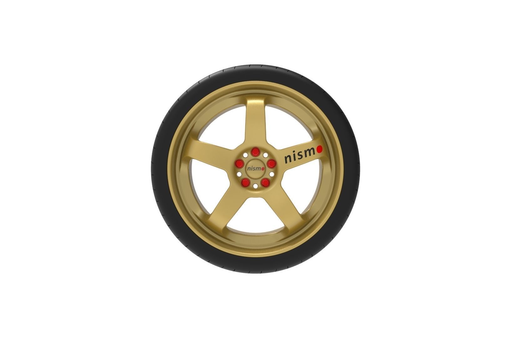 Nismo Car Wheel Rim 3D print model_7