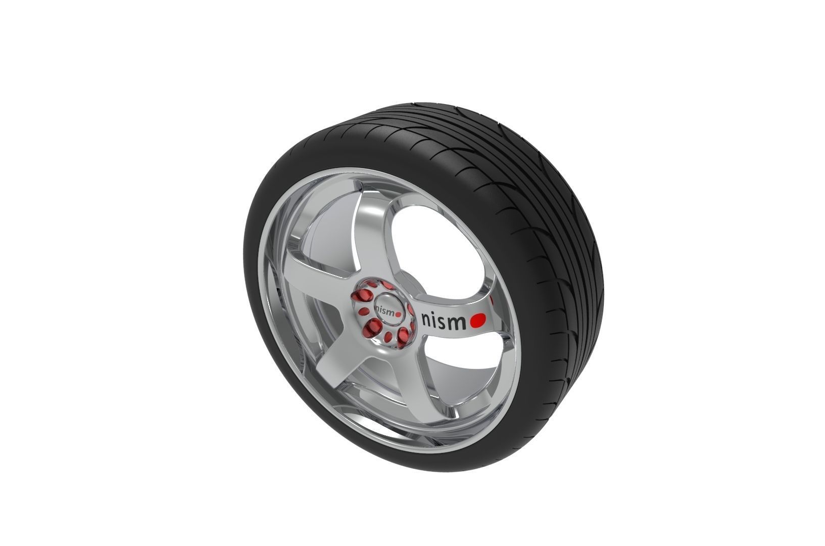 Nismo Car Wheel Rim 3D print model_11