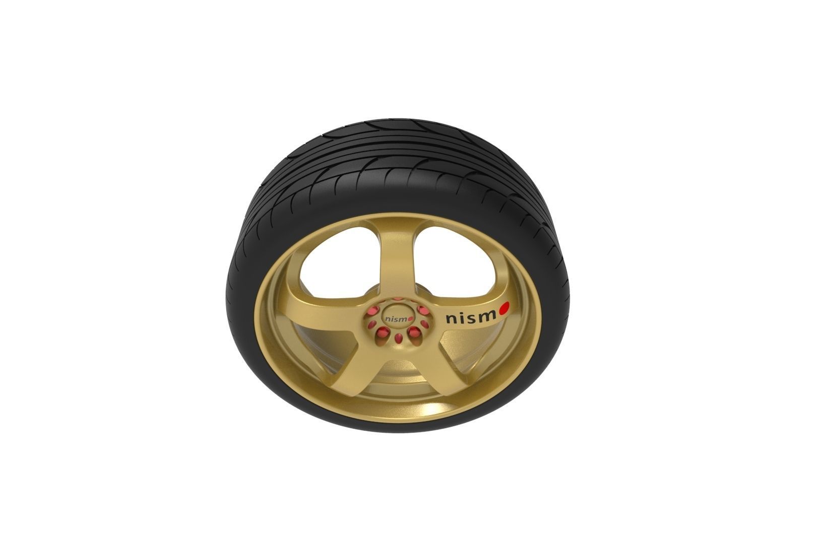 Nismo Car Wheel Rim 3D print model_12