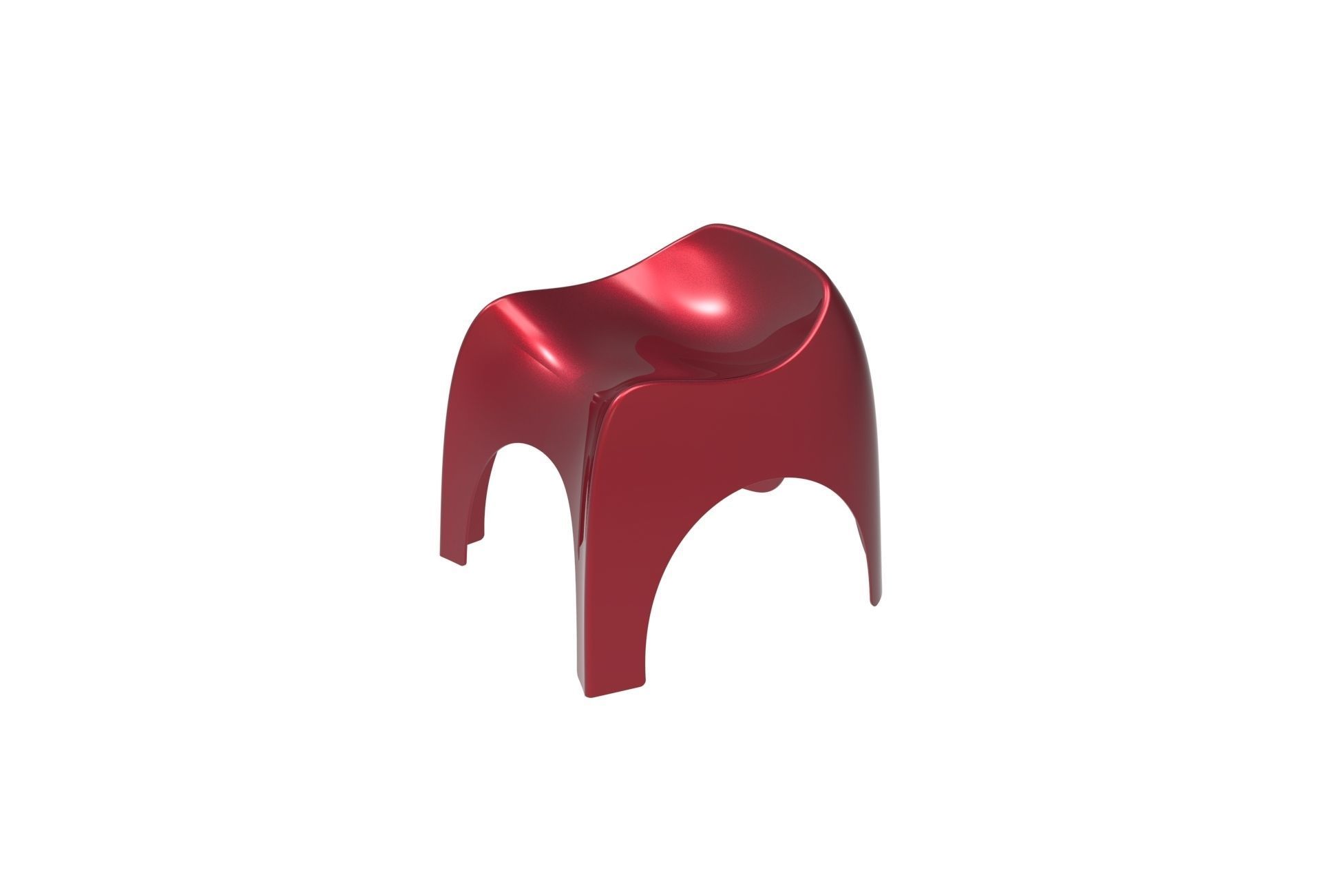 Plastic Efebo Chair 3D print model_7
