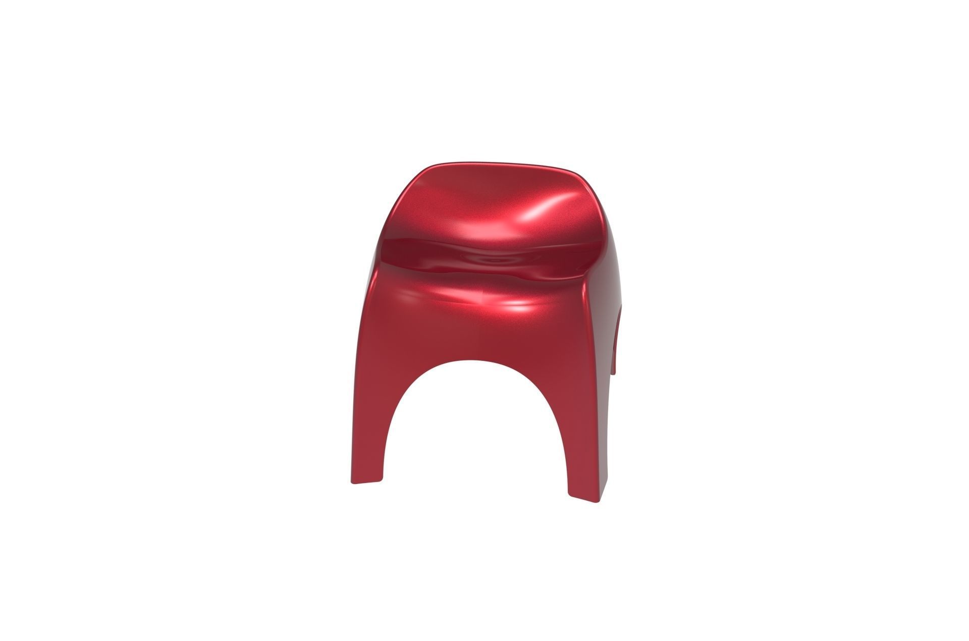 Plastic Efebo Chair 3D print model_16