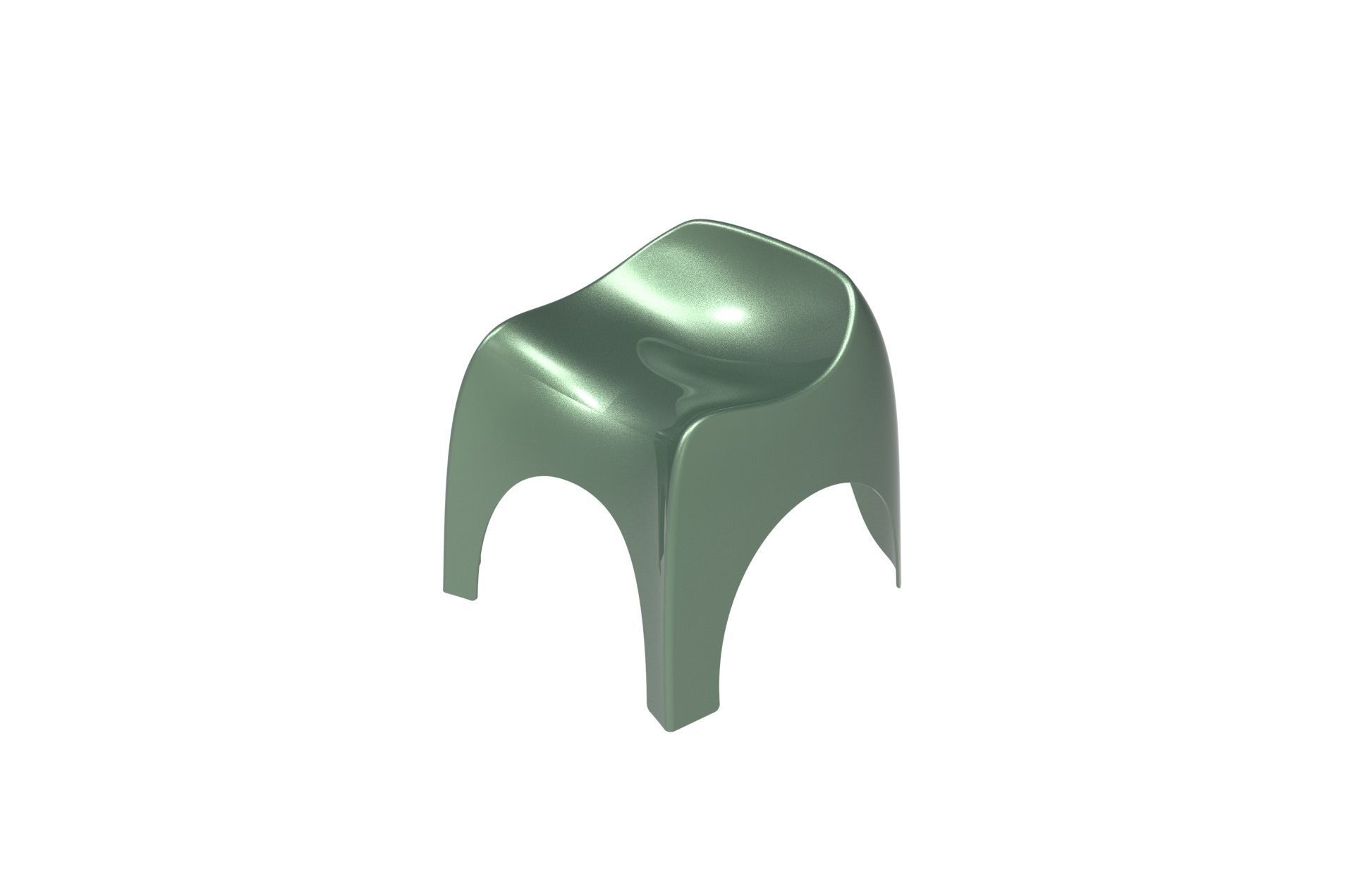 Plastic Efebo Chair 3D print model_19