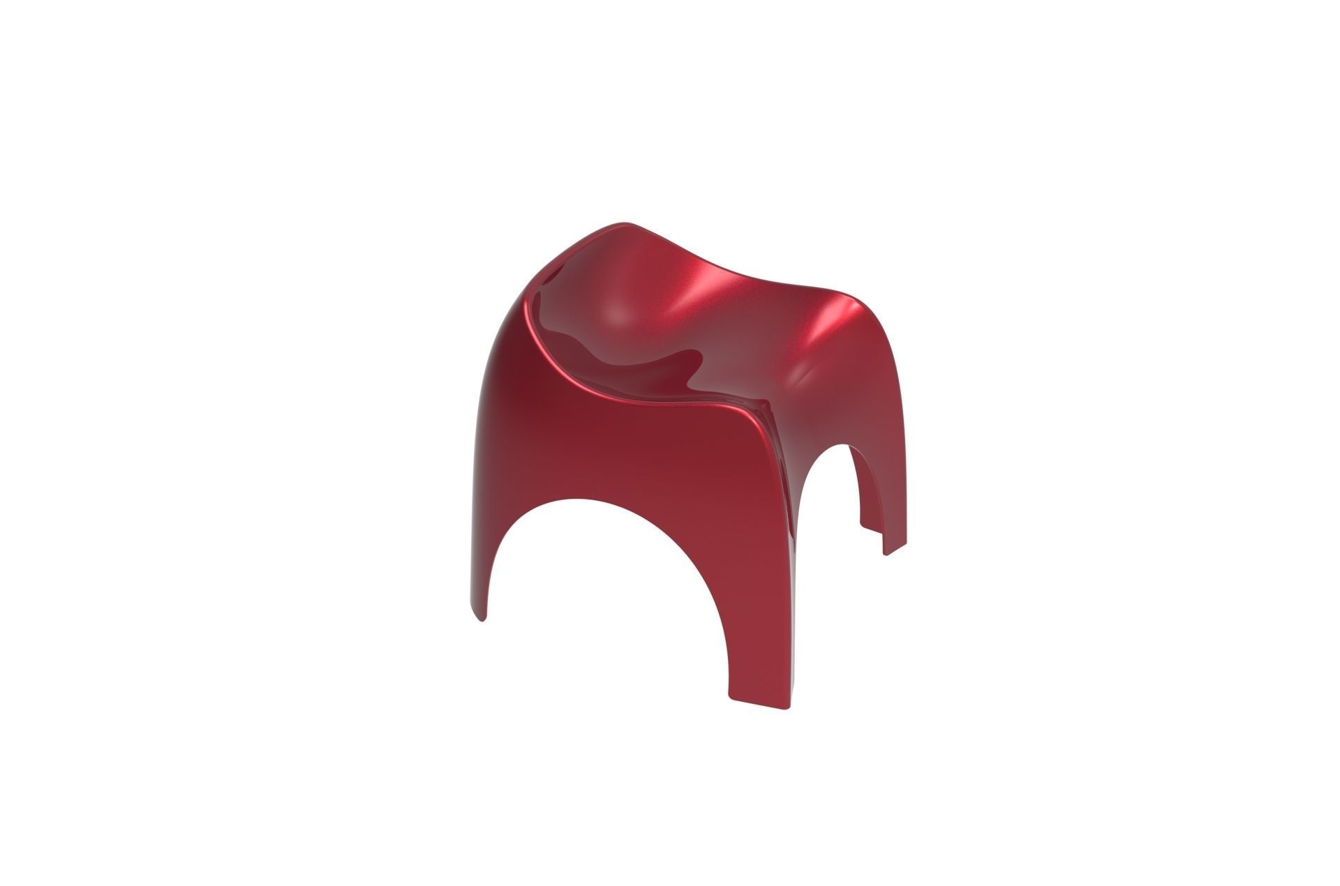 Plastic Efebo Chair 3D print model_12