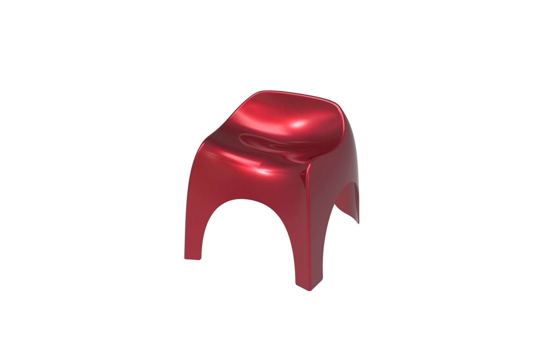 Plastic Efebo Chair 3D print model_5