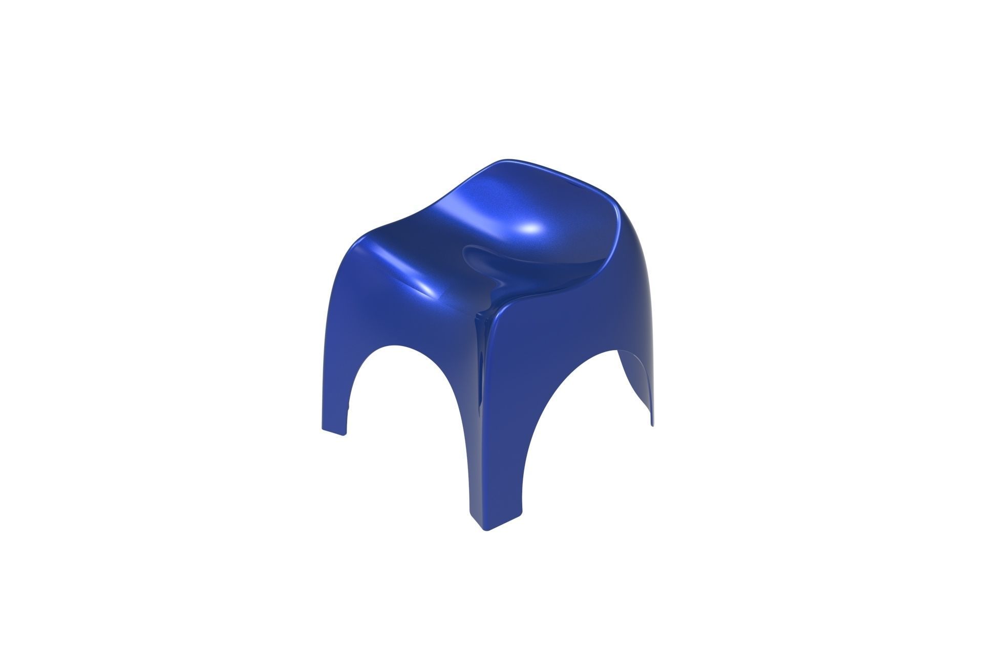 Plastic Efebo Chair 3D print model_14