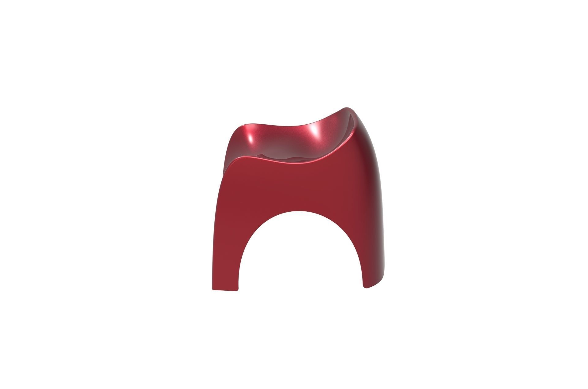 Plastic Efebo Chair 3D print model_4