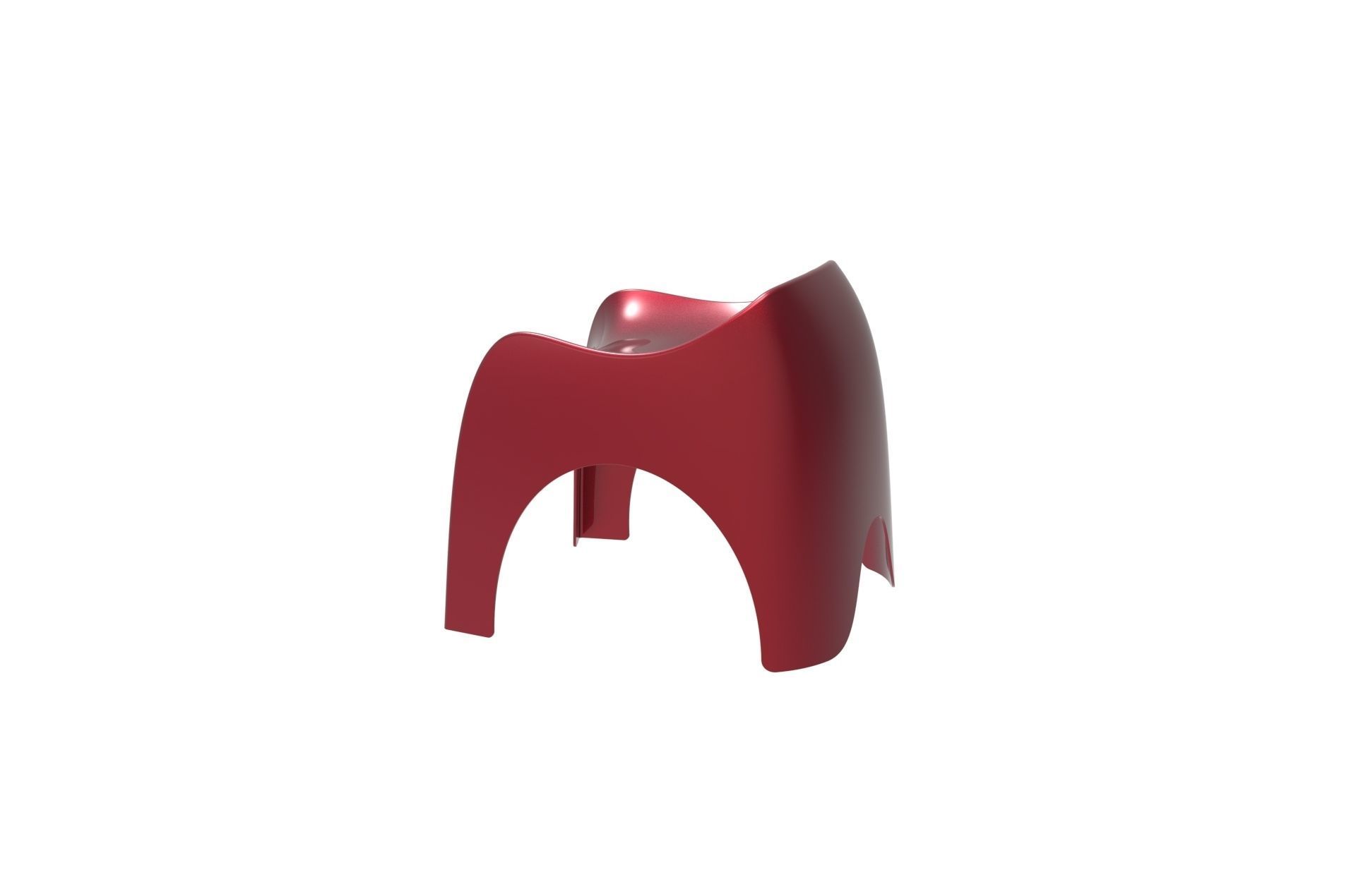 Plastic Efebo Chair 3D print model_3