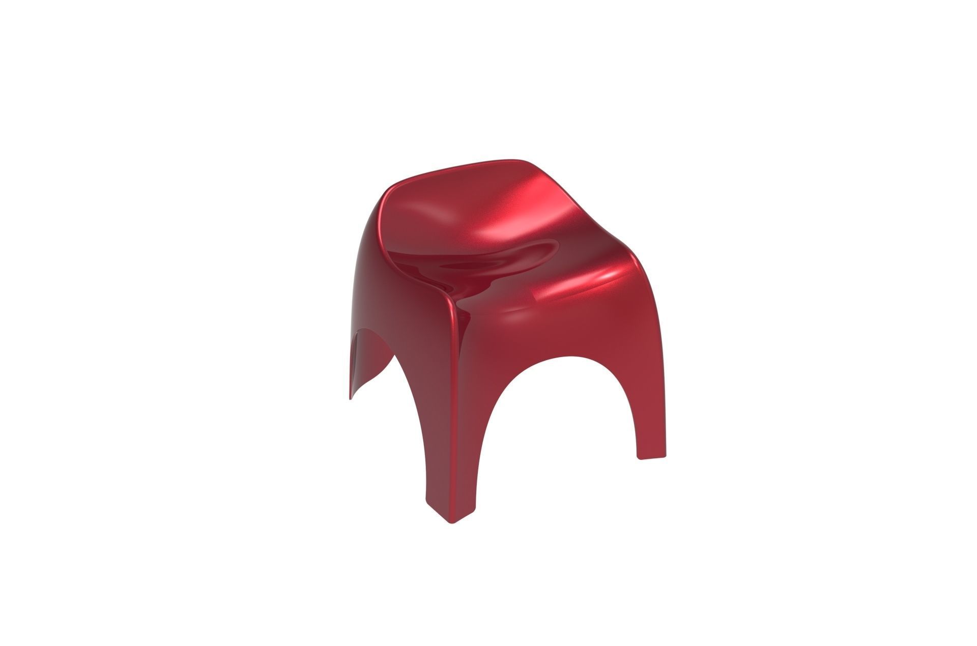 Plastic Efebo Chair 3D print model_13