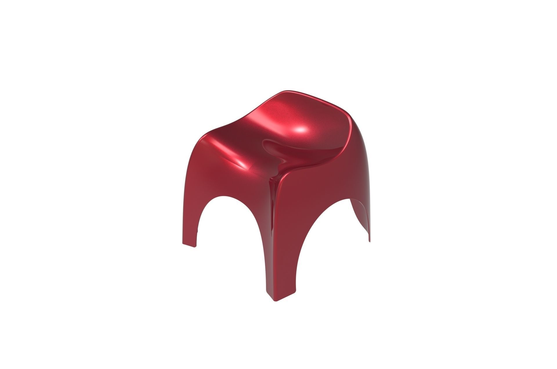 Plastic Efebo Chair 3D print model_20