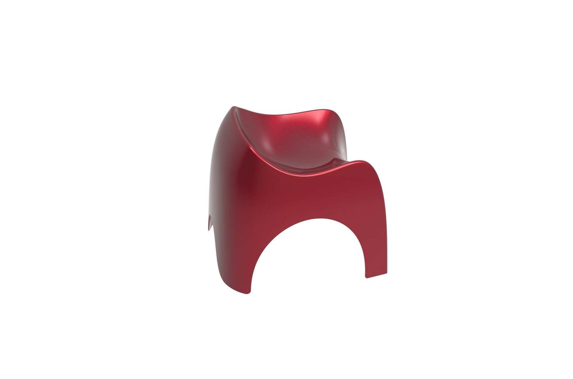 Plastic Efebo Chair 3D print model_15