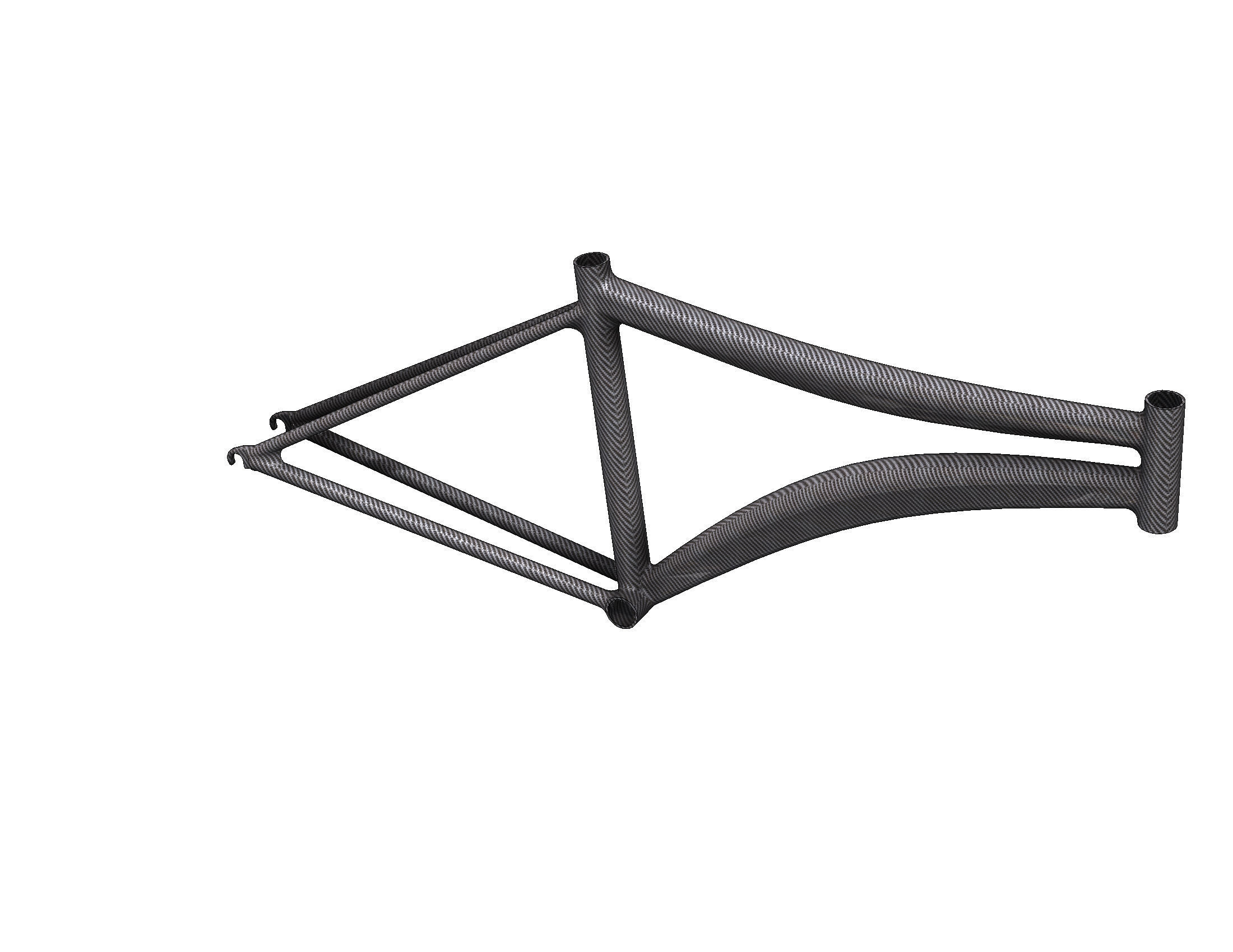 Bicycle Frame 3D print model_2