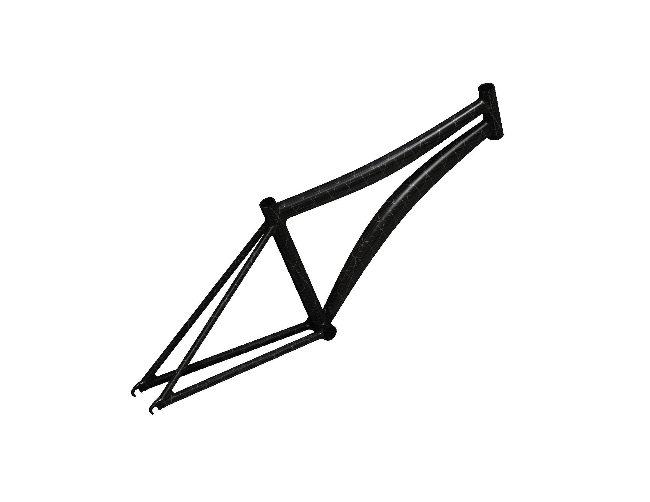 Bicycle Frame 3D print model_3