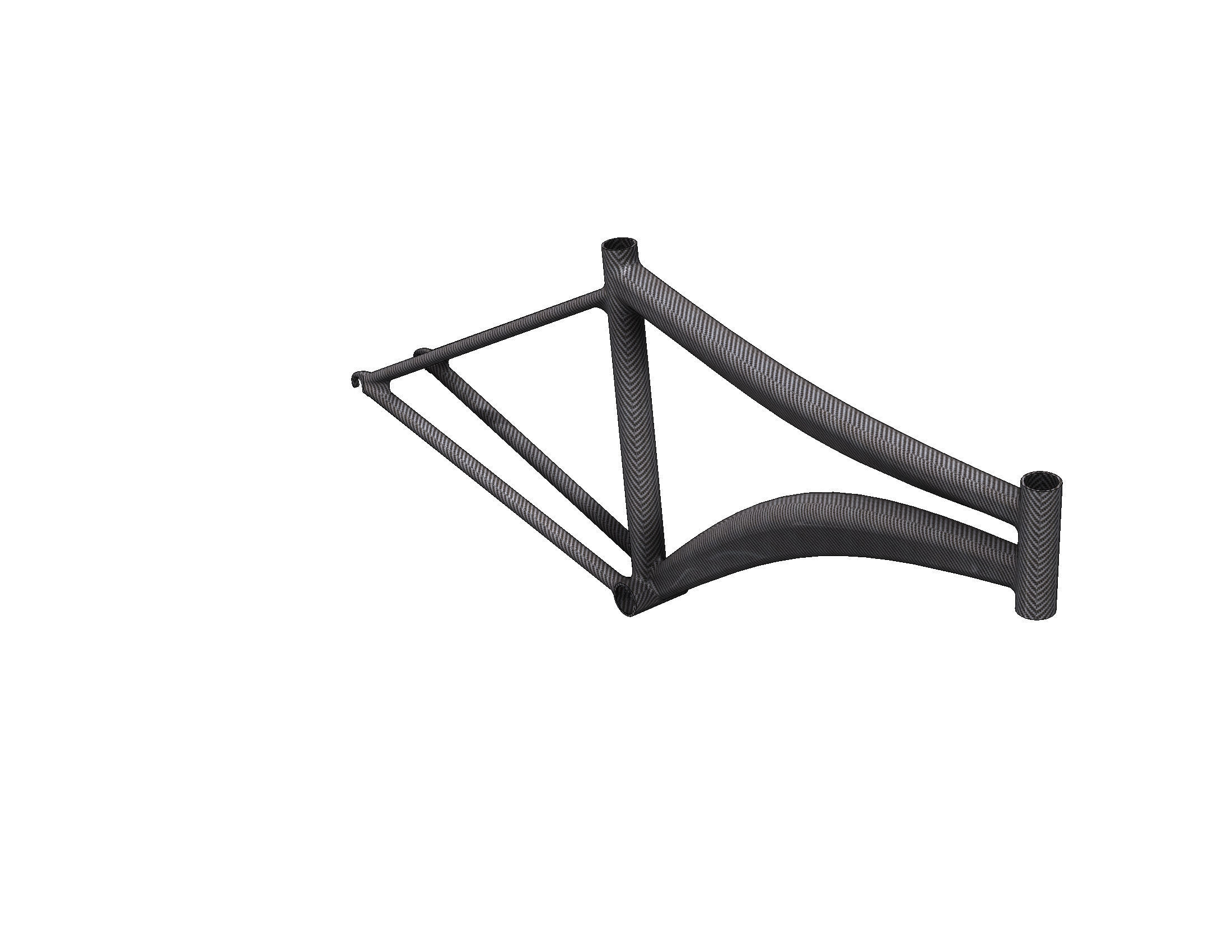 Bicycle Frame 3D print model_4
