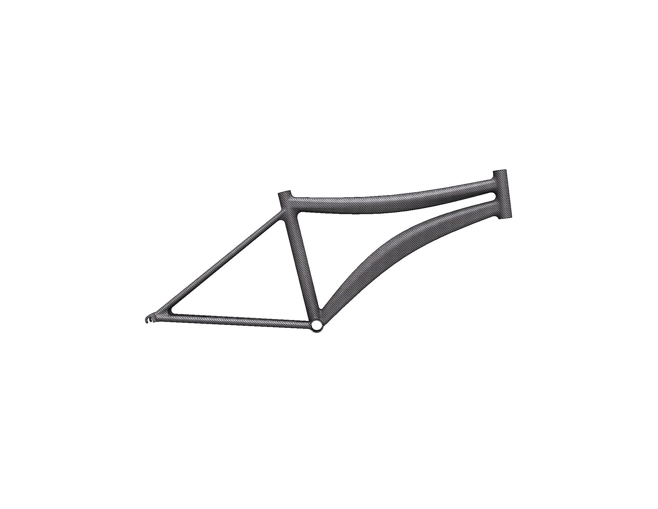Bicycle Frame 3D print model_7