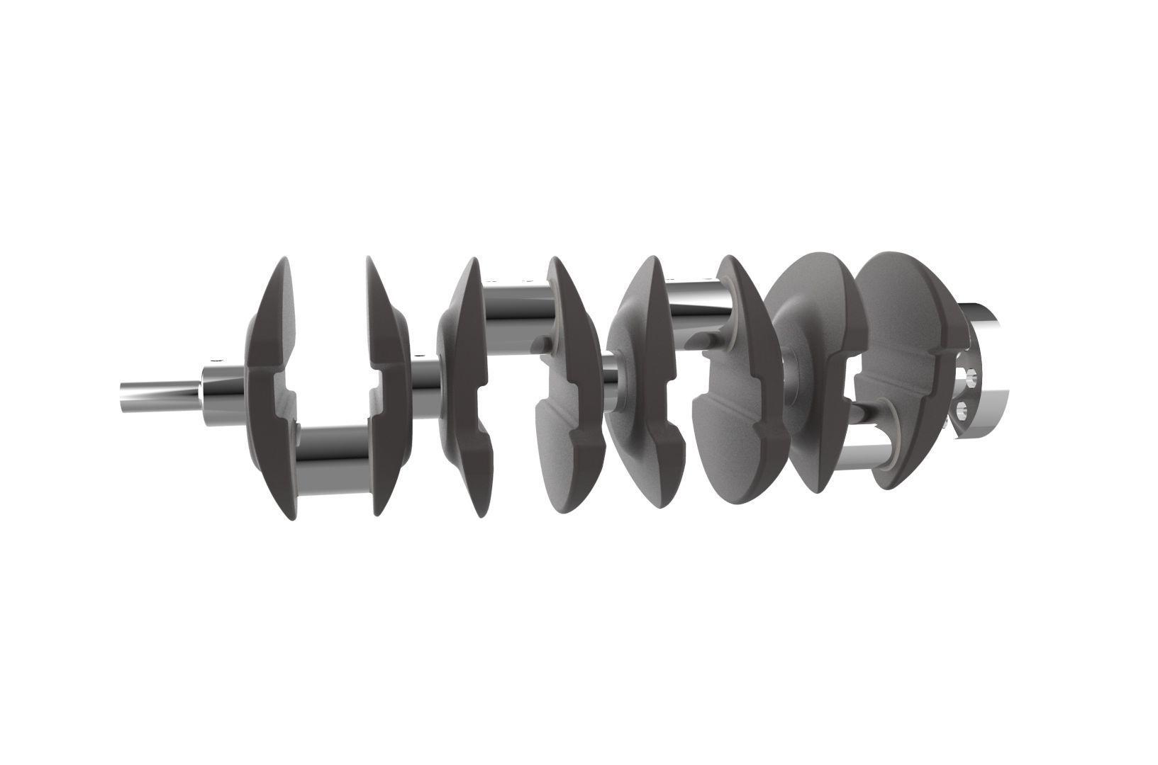 Automotive crankshaft 3D print model_11