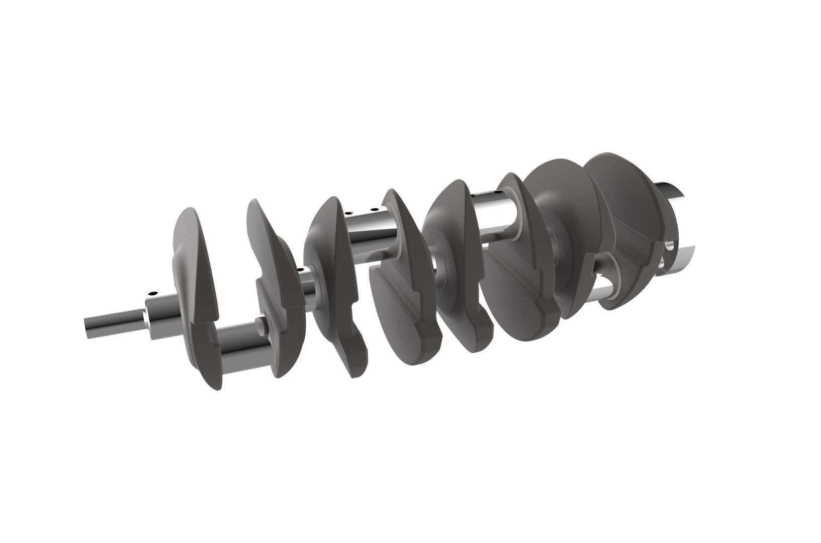 Automotive crankshaft 3D print model_10