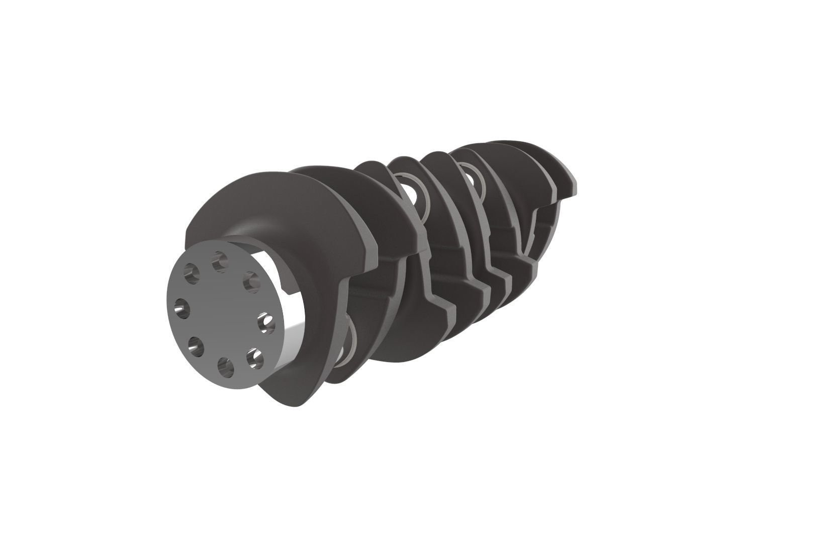 Automotive crankshaft 3D print model_22