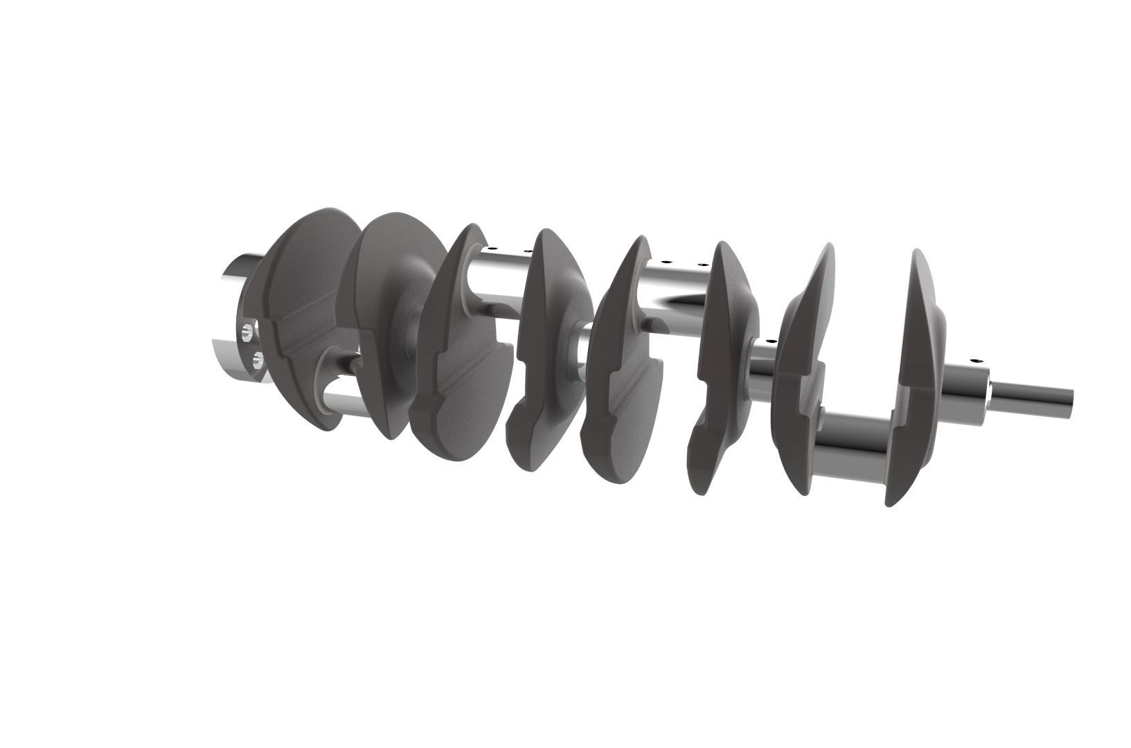 Automotive crankshaft 3D print model_28