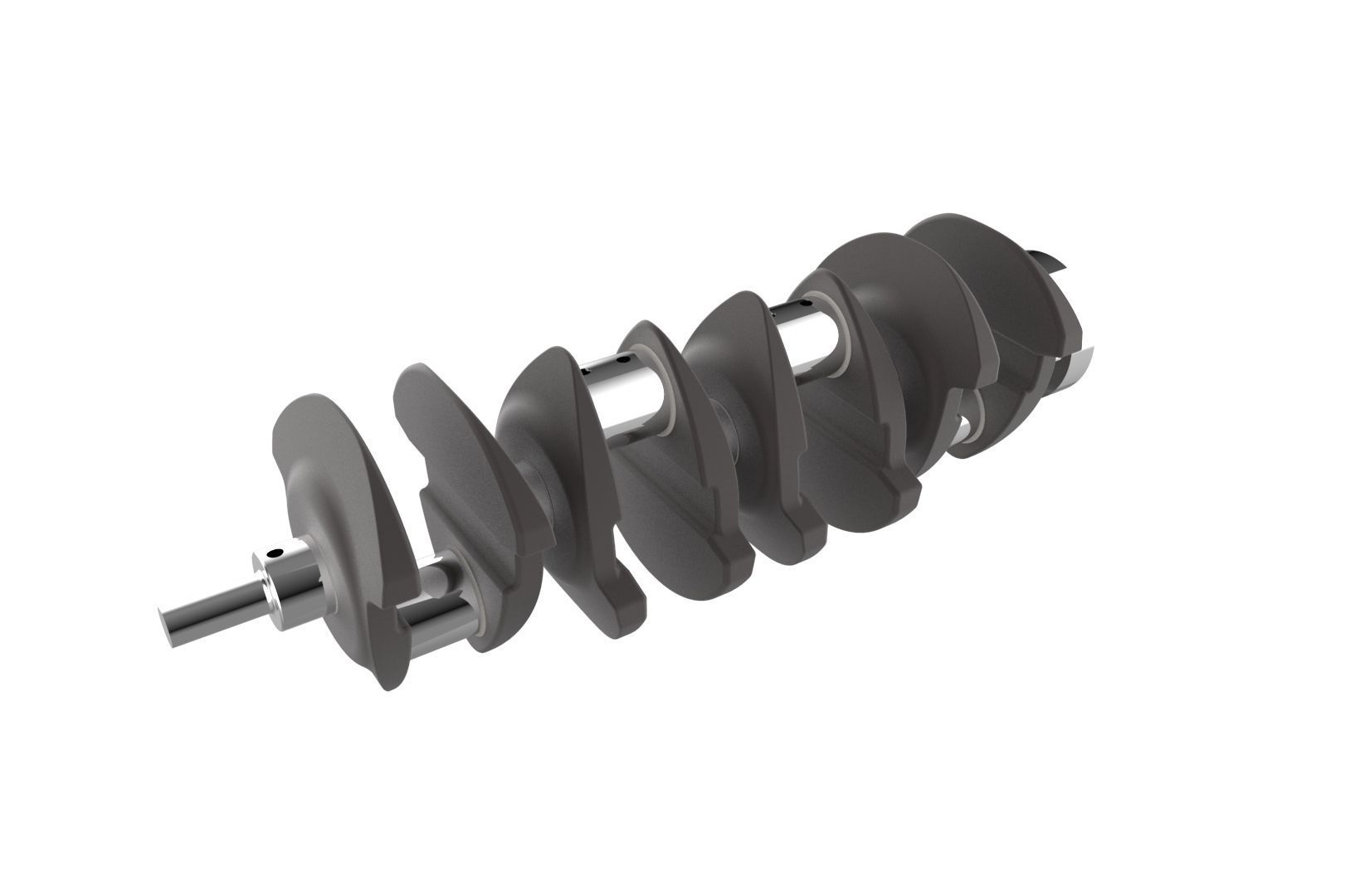 Automotive crankshaft 3D print model_7