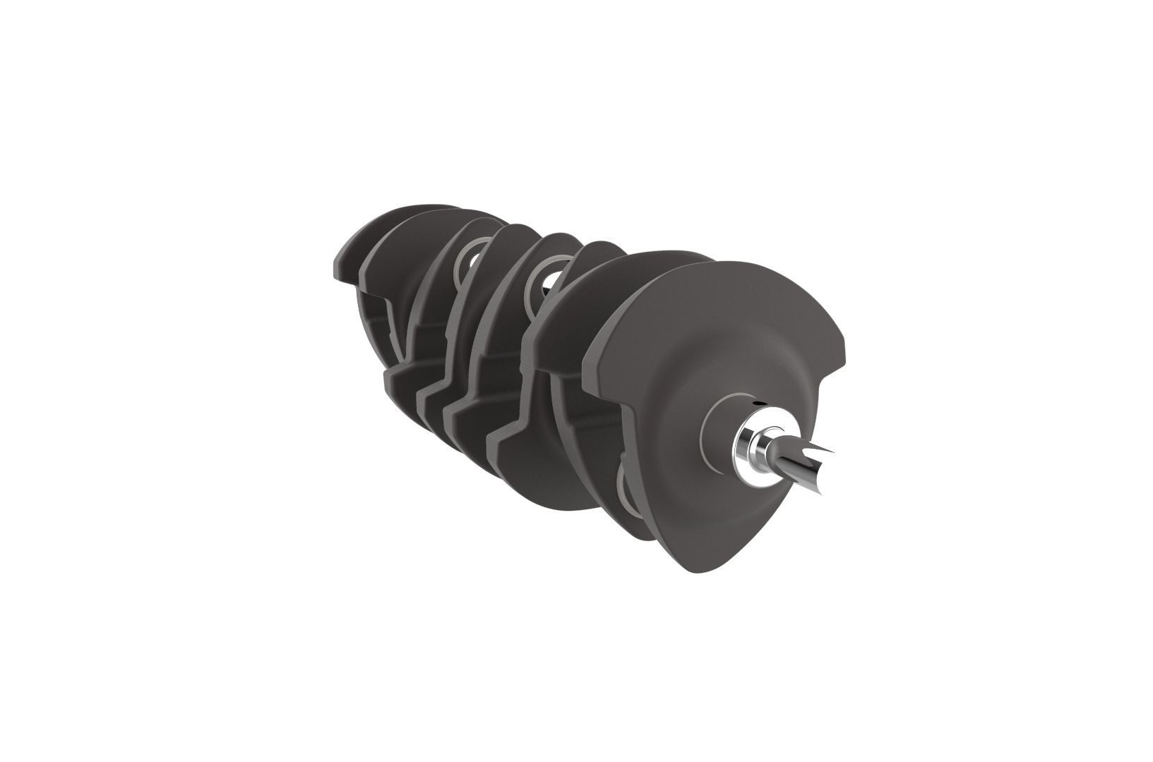 Automotive crankshaft 3D print model_33