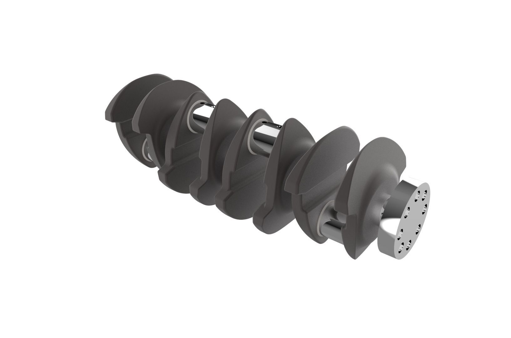 Automotive crankshaft 3D print model_16