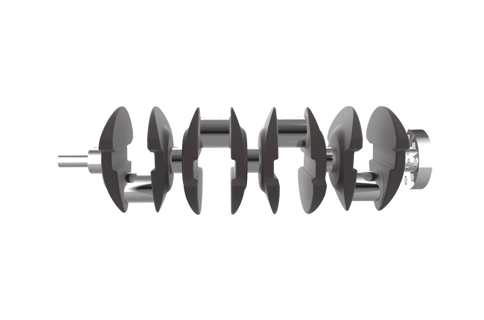 Automotive crankshaft 3D print model_12