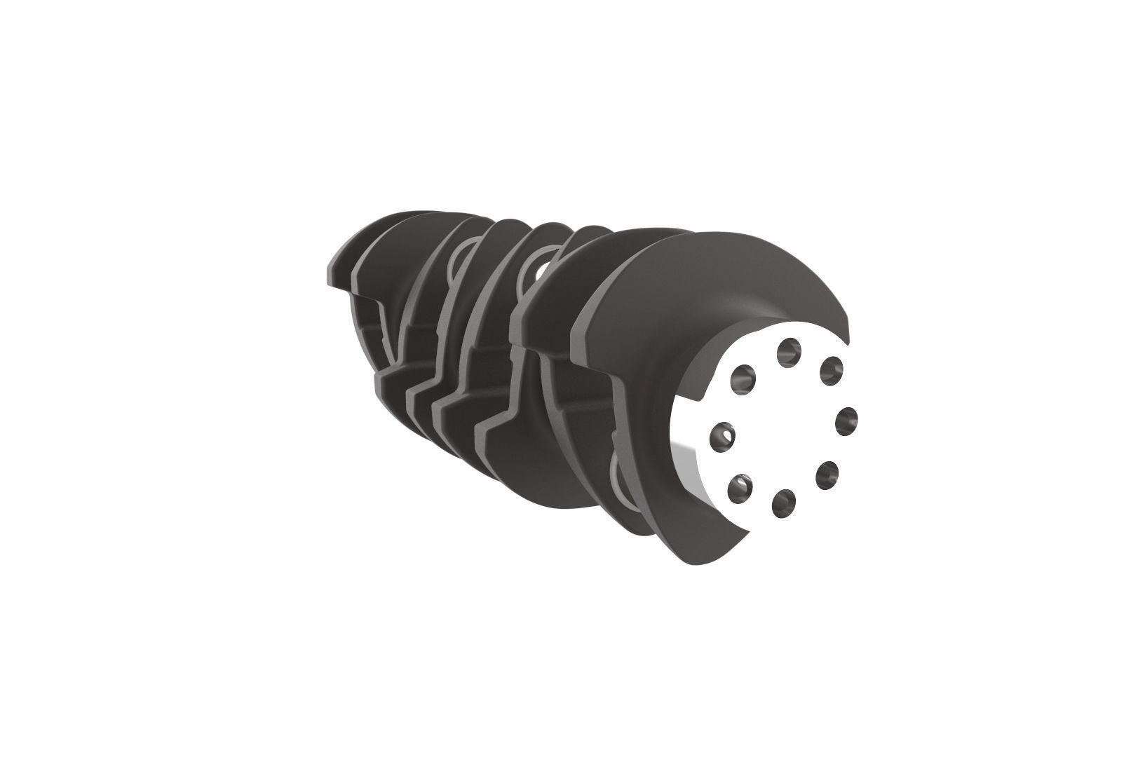 Automotive crankshaft 3D print model_18