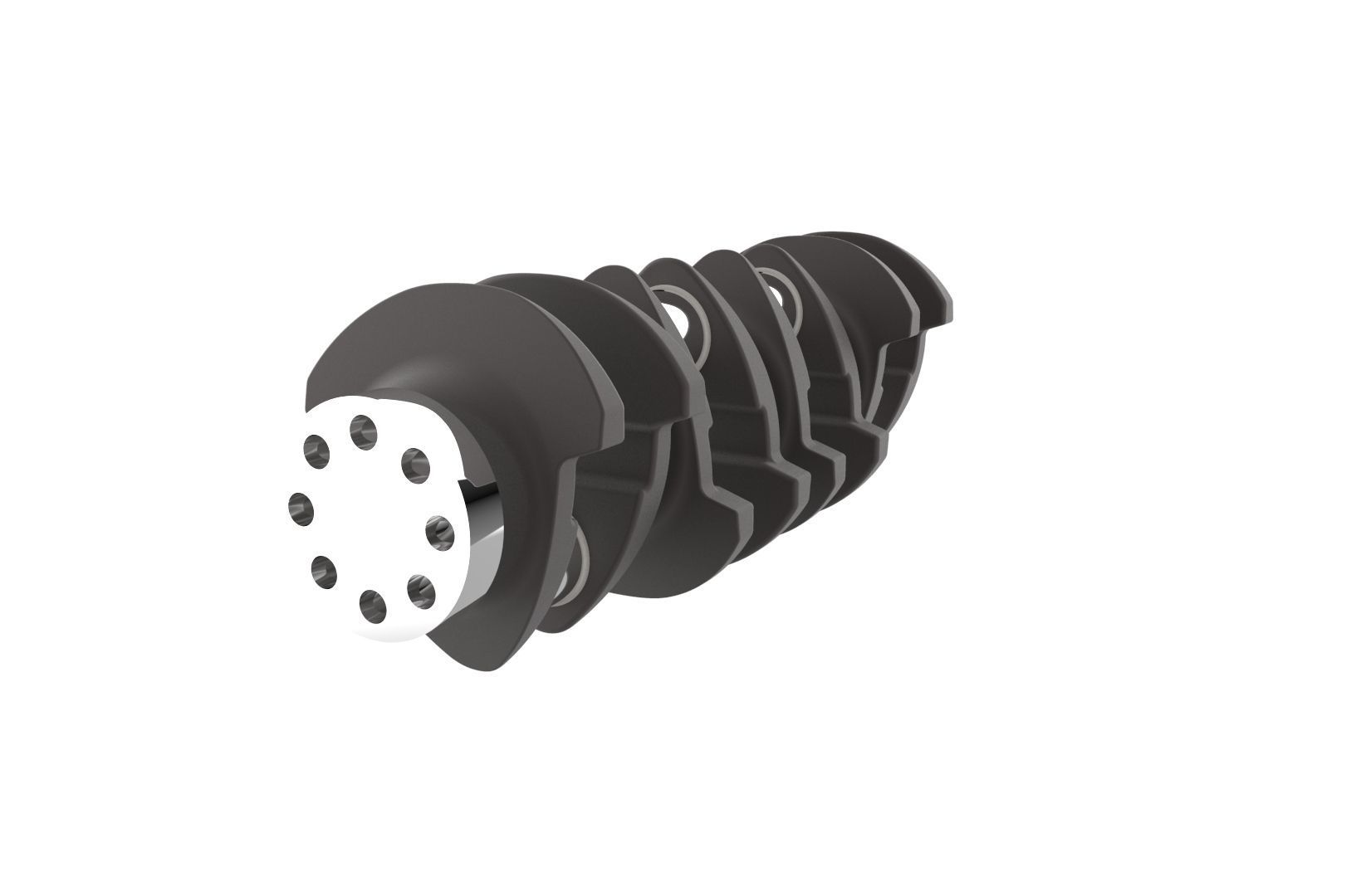 Automotive crankshaft 3D print model_21