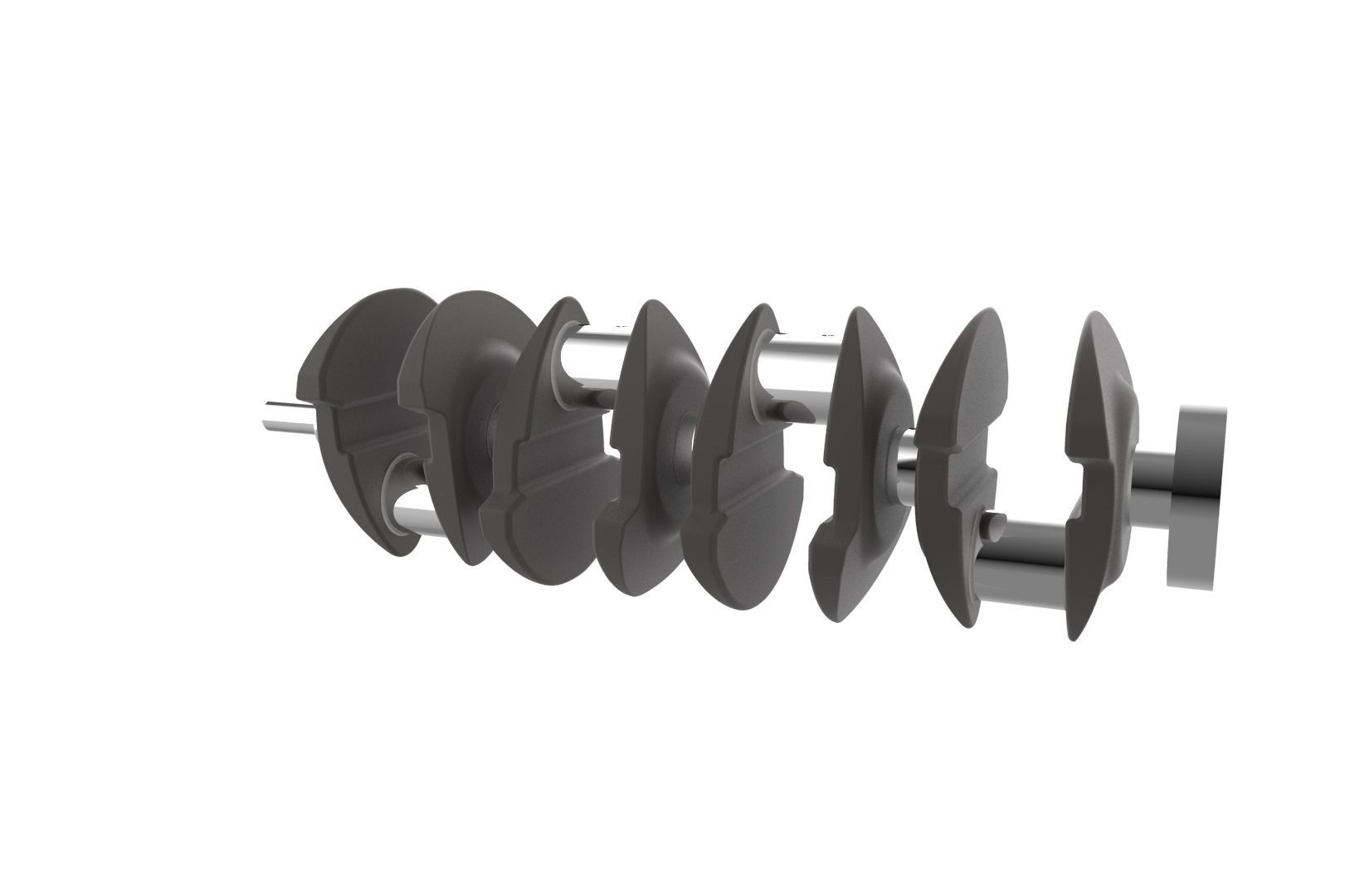 Automotive crankshaft 3D print model_13