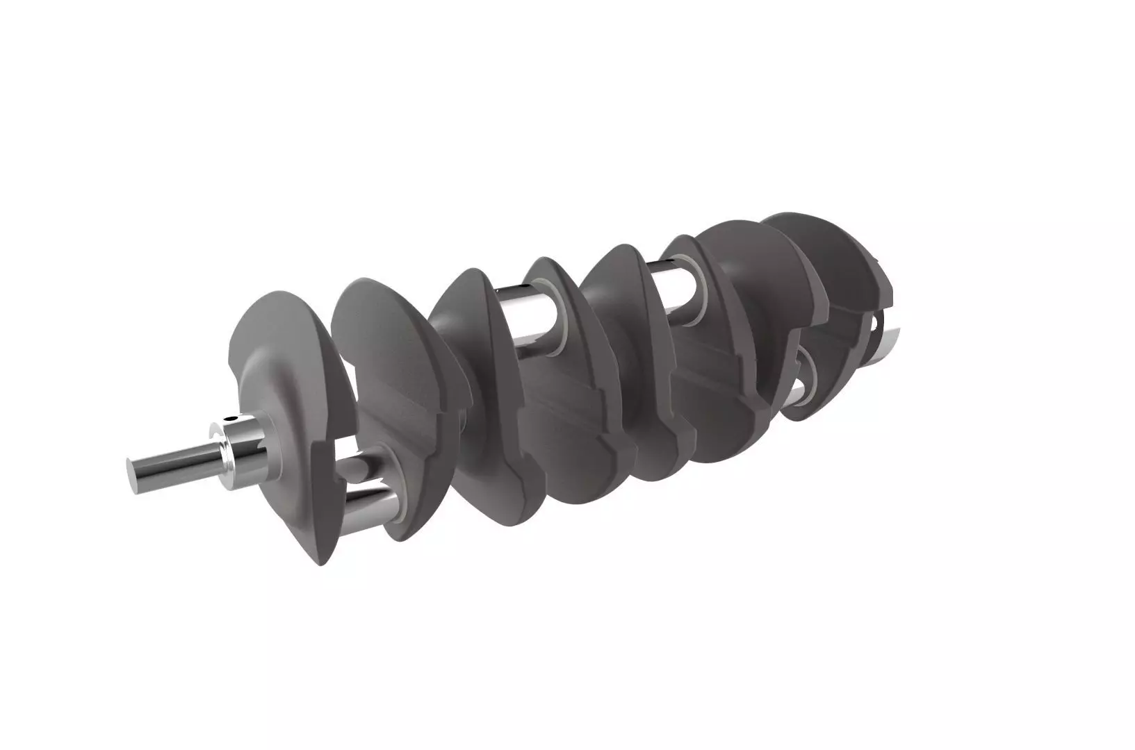 Automotive crankshaft 3D print model_0
