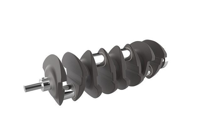 Automotive crankshaft 3D print model