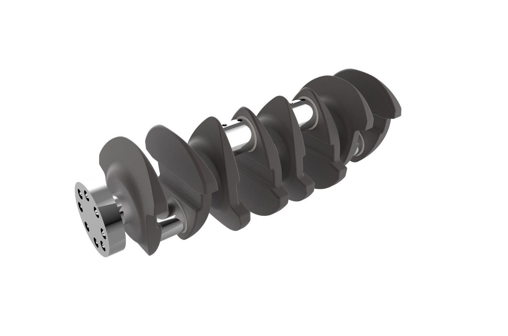 Automotive crankshaft 3D print model_23