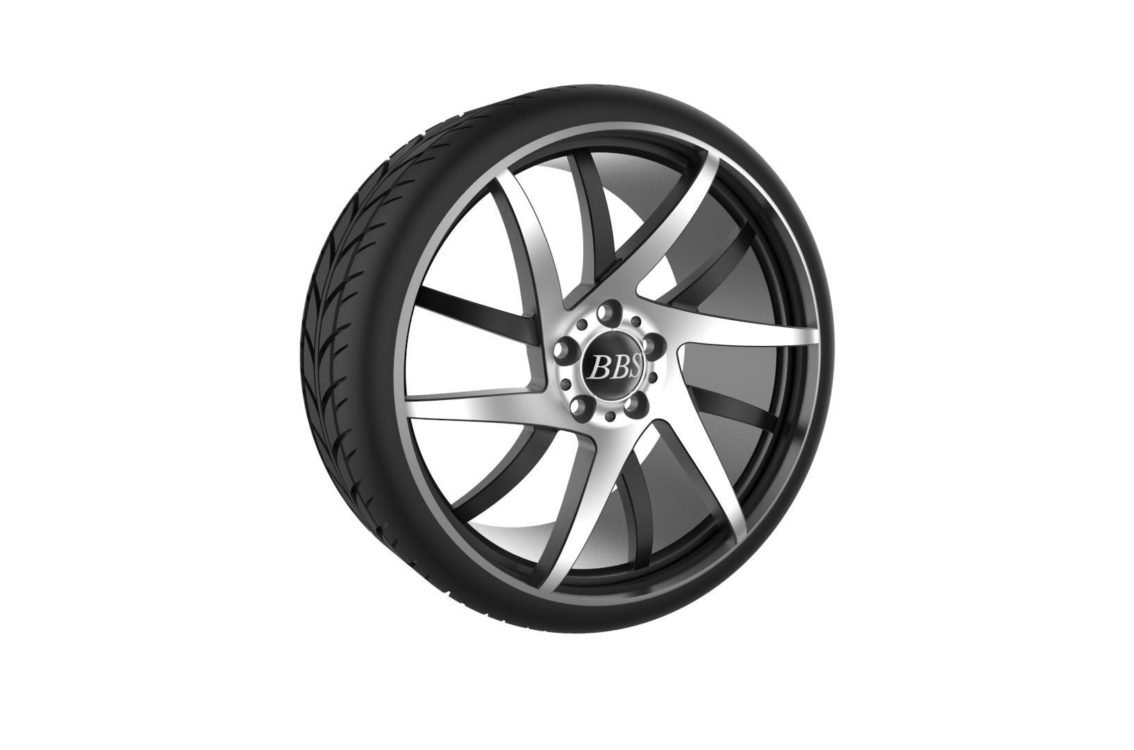 BBS wheel 3D print model_10