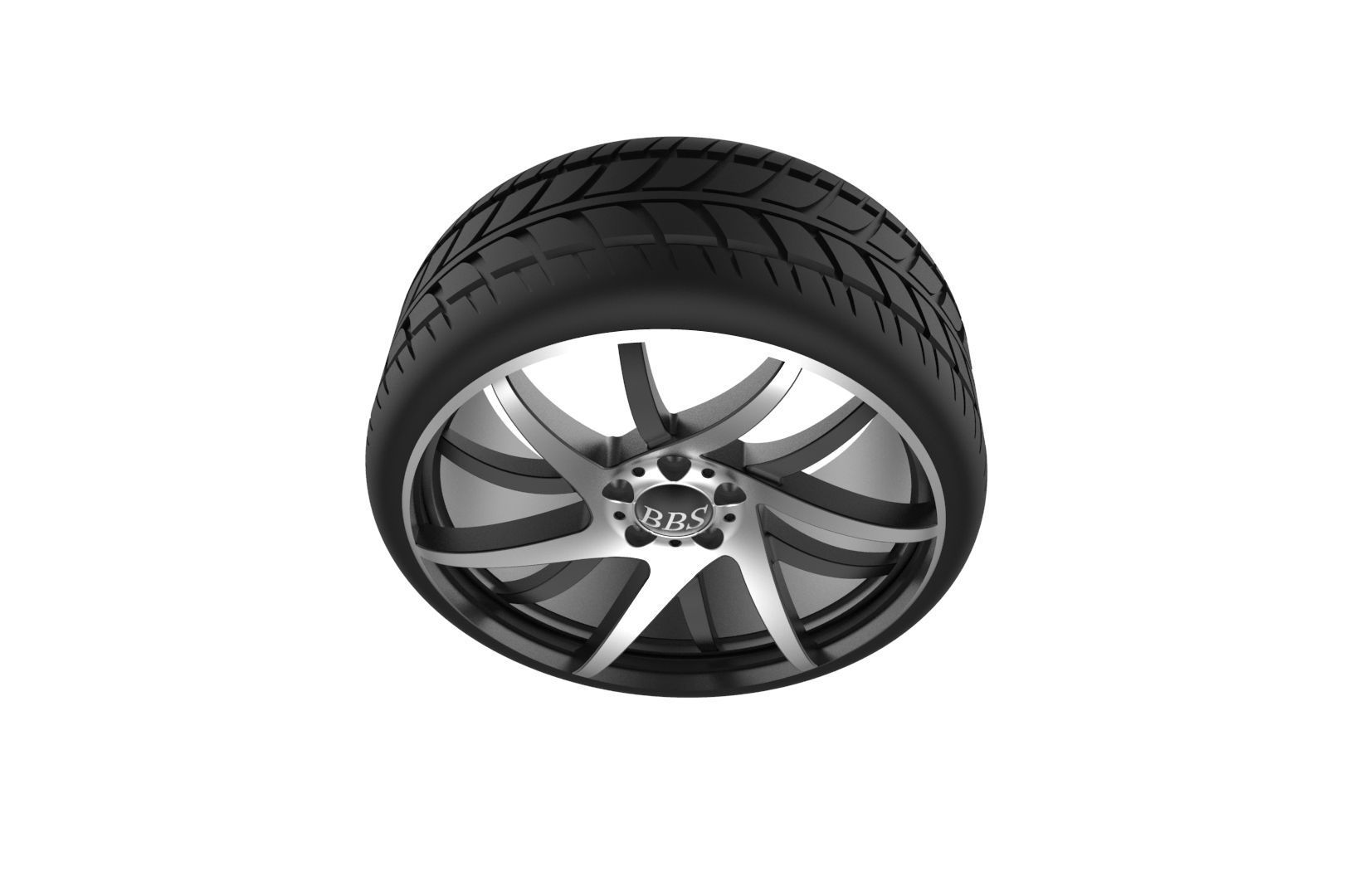 BBS wheel 3D print model_30