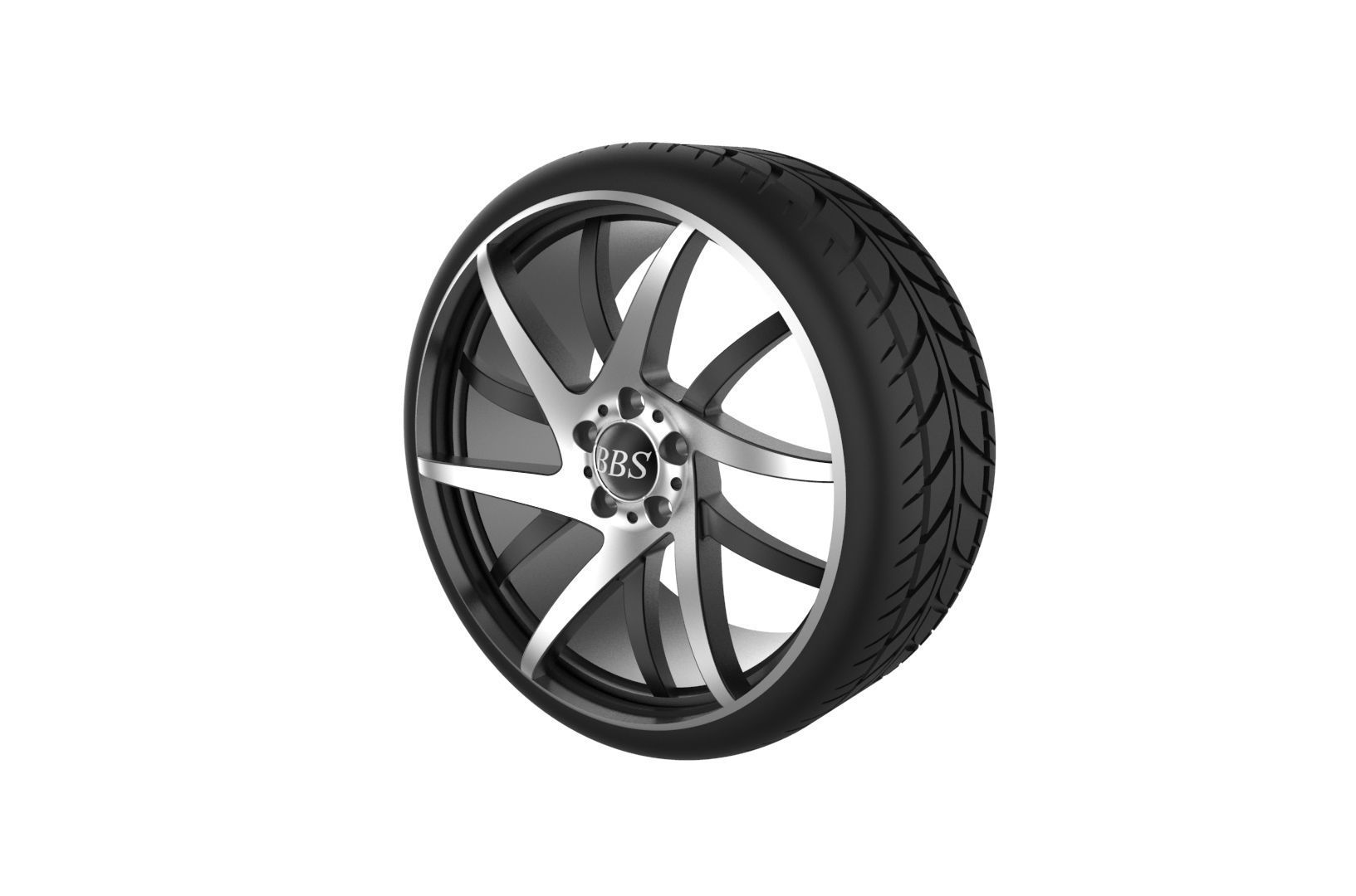 BBS wheel 3D print model_12