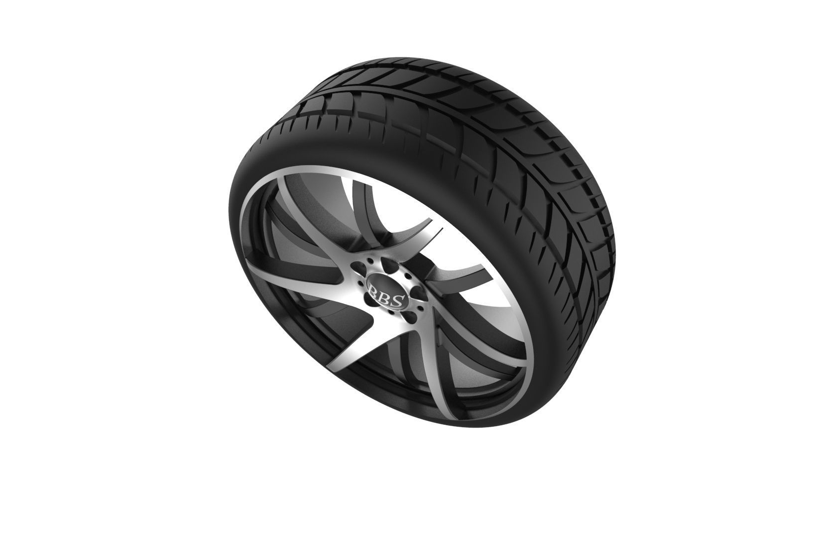 BBS wheel 3D print model_1